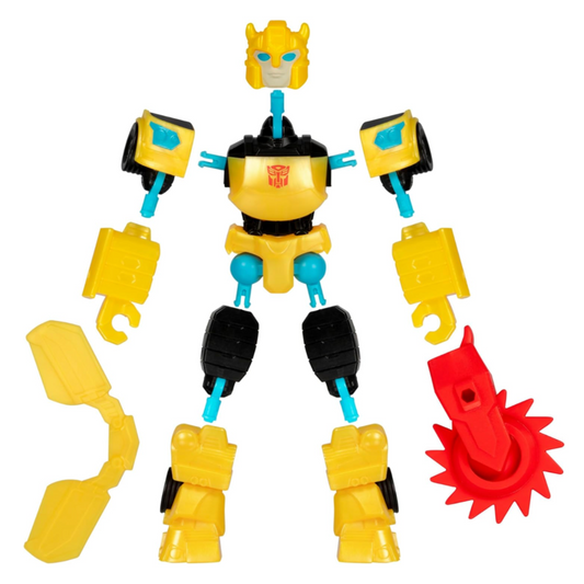 Transformers MixMashers Bumblebee Customisable Mix-and-Match Action Figure & Accessories, 5-Inch (12 cm)-Scale Robot Toys for Kids Ages 4+