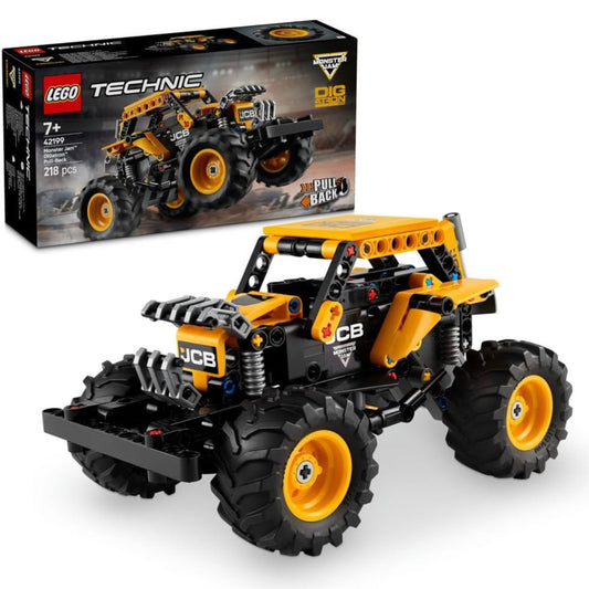 LEGO Technic Monster Jam DIGatron Pull-Back Truck Toy - Vehicle Building Set for 7+ Year Old Boys & Girls Who Love Creative Play - Gift Idea 42199