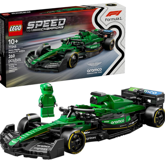 LEGO Speed Champions Aston Martin Aramco F1 AMR24 Race Car Toy - Building Set for Kids, Boys & Girls, Ages 10+ - Toy Car for F1 Fans - Gift Idea for Birthday - 77245