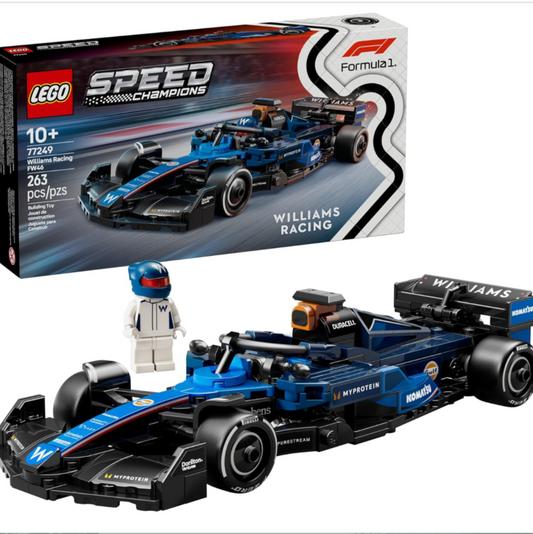 LEGO Speed Champions Williams Racing FW46 F1 Race Car Toy - Building Set for Kids, Boys & Girls, Ages 10+ - Toy Car for F1 Fans - Gift Idea for Birthday - 77249
