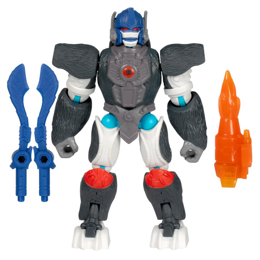 Transformers MixMashers Optimus Primal Customisable Mix-and-Match Action Figure & Accessories, 5-Inch (12 cm)-Scale Robot Toys for Kids Ages 4+