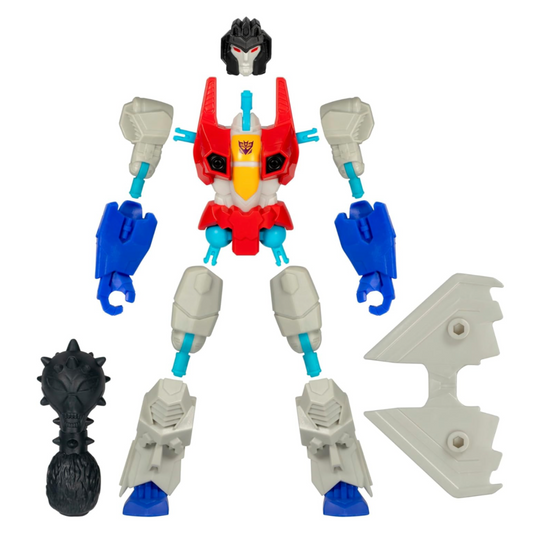 Transformers MixMashers Starscream Customisable Mix-and-Match Action Figure & Accessories, 5-Inch (12 cm)-Scale Robot Toys for Kids Ages 4+